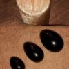 3er Set Yoni-Ei | Obsidian – Bild 4