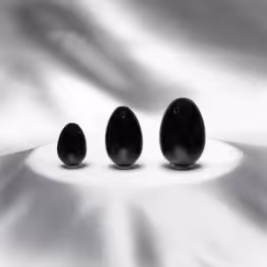 3er Set Yoni-Ei | Obsidian