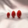 3er Set Yoni-Eier | Roter Jaspis