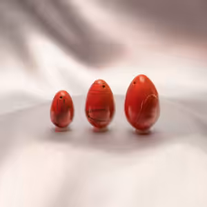 3er Set Yoni-Eier | Roter Jaspis TEST Osteraktion - erzengel-chamaela
