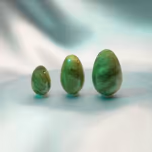 3er Set Yoni-Eier | Jade